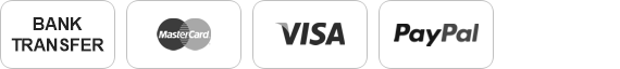 Bank transfer, Mastercard, Visa, Paypal