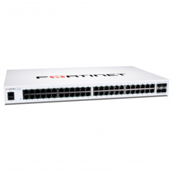 FortiSwitch-148F FortiSwitch-148F FortiSwitch-148F is a performance/price competitive L2+ management switch with 48x GE port + 4x SFP+ port + 1x RJ45 console