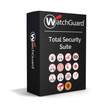 WatchGuard Total Security Suite Lizenz für WatchGuard Firebox T45-PoE Wifi Firewall, Lizenz verlängern oder erstmalig kaufen, 1 Jahr