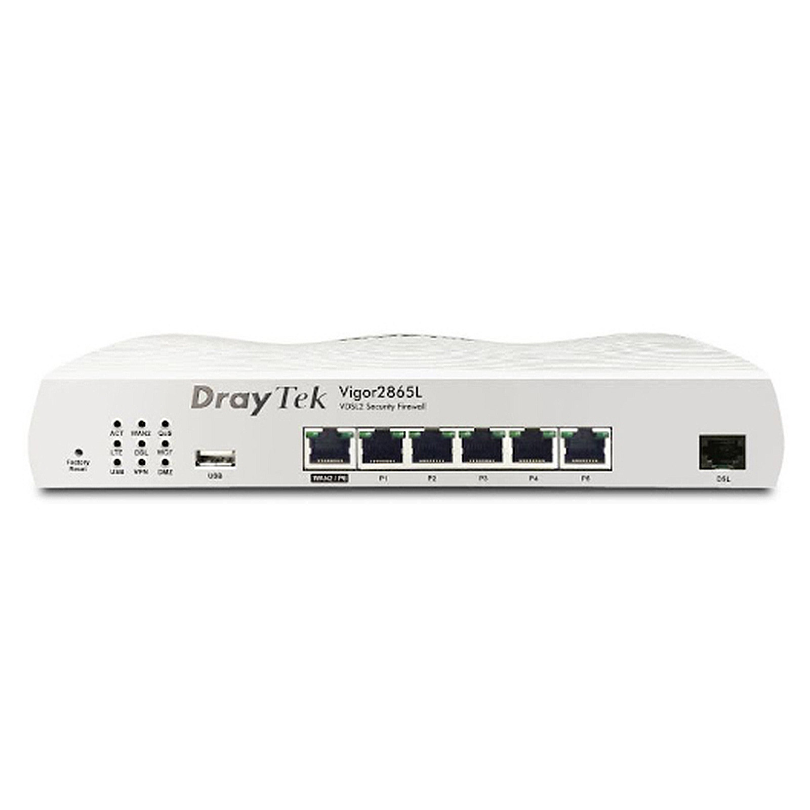 DrayTek Vigor 2866Lac LTE-Router mit integriertem  G.Fast/Supervectoring/VDSL2 Modem als WAN1 und Gigabit