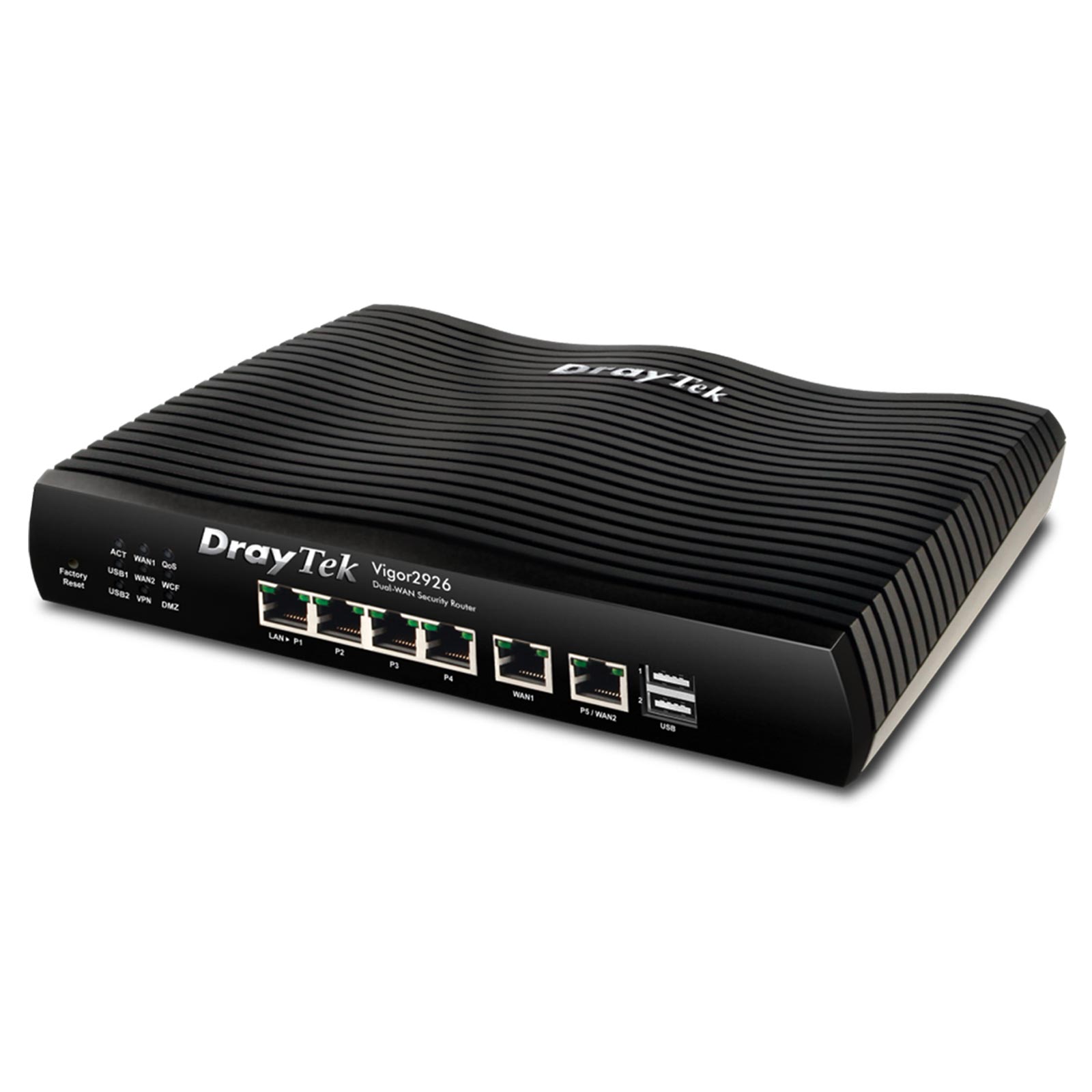 DrayTek Vigor 2926 DualWAN Gigabit Router ohne Modem mit 2xGigaBit WAN,  4xGigaBit LAN, 2xUSB, 50xVPN, VLAN (v2926) | Buy for less with consulting  and support