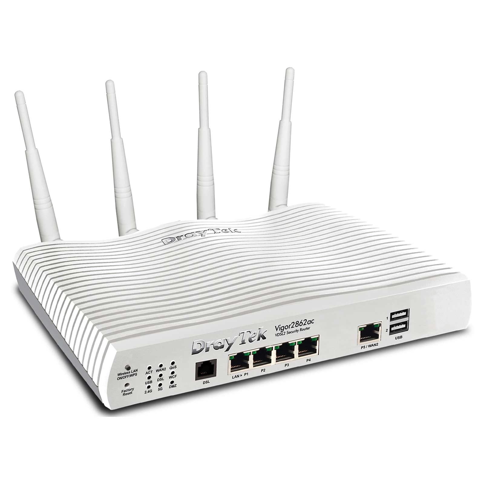 DrayTek Vigor 2862L Annex-B Dual-WAN-Router mit integriertem VDSL2/ADSL2  Modem als WAN1 und GigBit Ethernet-WAN2, 6xGigaBit-LAN, 1x USB, 32xVPN, 1x  SIM-Karten-Slot (LTE) (v2862L-B) | Buy for less with consulting and support
